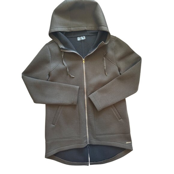 Betsey Johnson Performance Women's Full Zip Hoodie Jacket Brown L Activewear - Picture 1 of 14